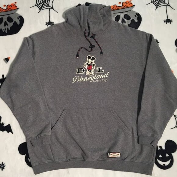 Vintage Disneyland Resort Mickey Mouse Established 55 Hoodie - Picture 1 of 7